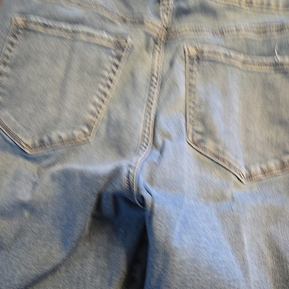 Zenana Outfitters Light Blue Frayed Wide-Leg Jeans - Picture 5 of 5